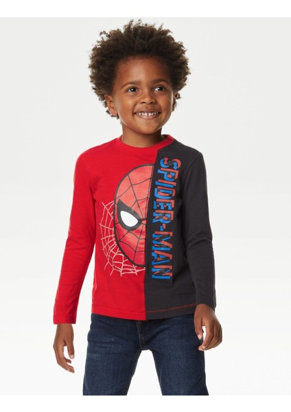 Marks & Spencer Saf Pamuklu Spider-Man™ T-Shirt