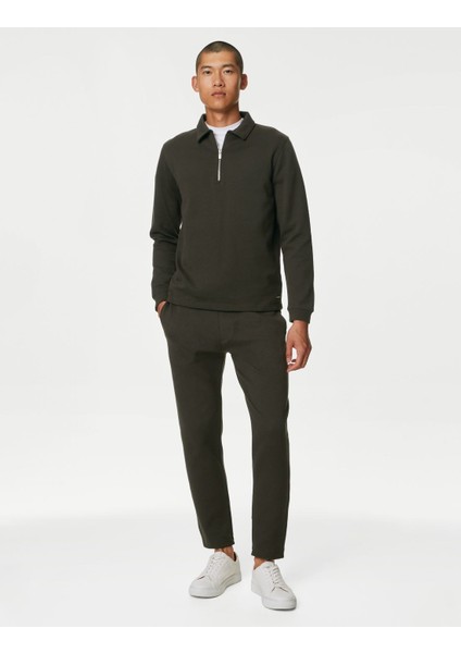 Regular Fit Fermuar Detaylı Sweatshirt