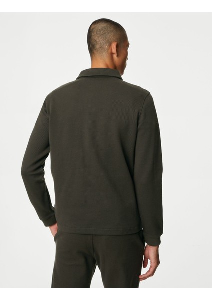 Regular Fit Fermuar Detaylı Sweatshirt