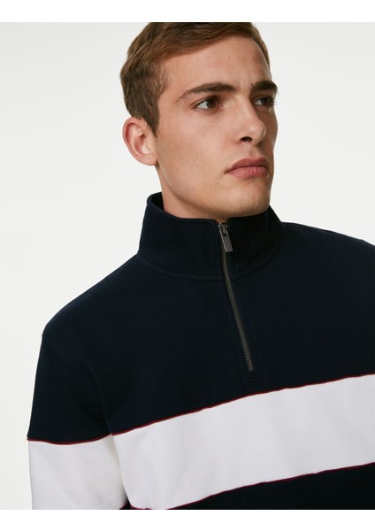 Marks & Spencer Saf Pamuklu Regular Fit Sweatshirt