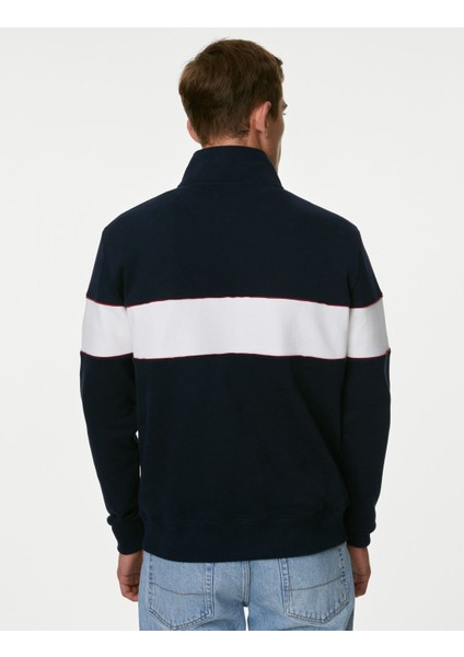 Marks & Spencer Saf Pamuklu Regular Fit Sweatshirt