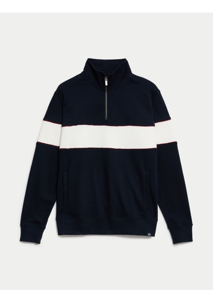 Marks & Spencer Saf Pamuklu Regular Fit Sweatshirt