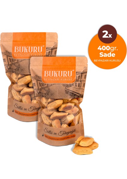 Tadım Kuru Fırını Tereyağlı Beypazarı Kurusu (400GR. x 2 Adet) 2xsade