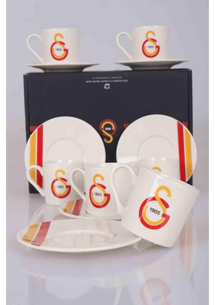 LİSANSLI GALATASARAY 6 KİŞİLİK TÜRK KAHVESİ FİNCAN TAKIMI