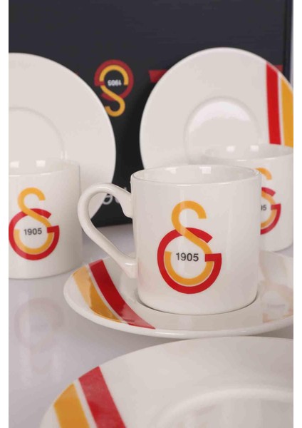 LİSANSLI GALATASARAY 6 KİŞİLİK TÜRK KAHVESİ FİNCAN TAKIMI modelleri