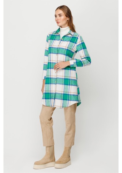 Ekose Desenli Oduncu Tunik Yeşil fiyatları