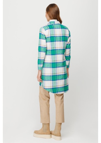 Ekose Desenli Oduncu Tunik Yeşil fırsatları