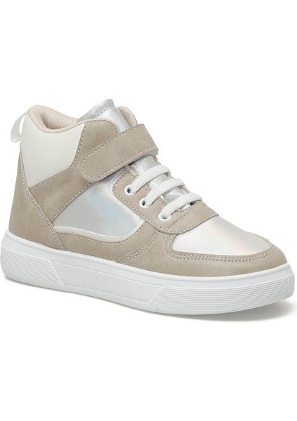 626010.F3PR Krem Kız Çocuk High Sneaker