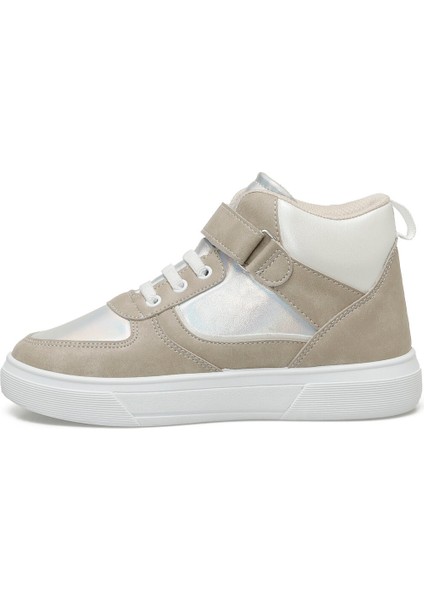 626010.F3PR Krem Kız Çocuk High Sneaker