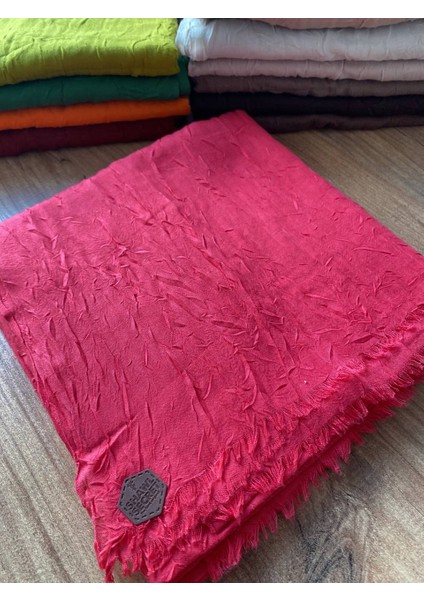 Nil Butik Fuşya Shawl Secret Bambu Kraş Şal