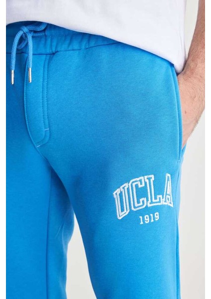 Otto Mavi Rahat Paça Nakışlı Standard Fit Erkek Eşofman Alt modelleri