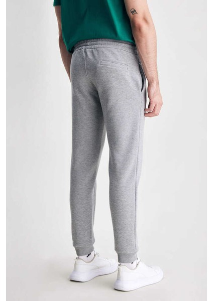 Otto Gri Rahat Paça Nakışlı Standard Fit Erkek Eşofman Alt modelleri