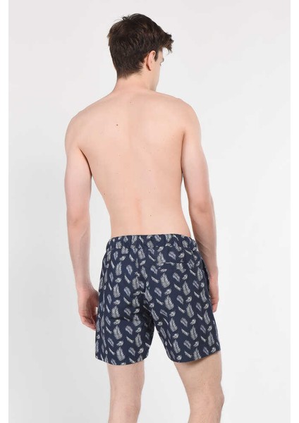 Adeon Lacivert Deniz Şort Nakışlı Erkek Deniz Şort modelleri