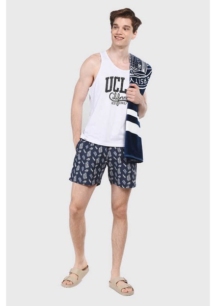 Adeon Lacivert Deniz Şort Nakışlı Erkek Deniz Şort indirimleri