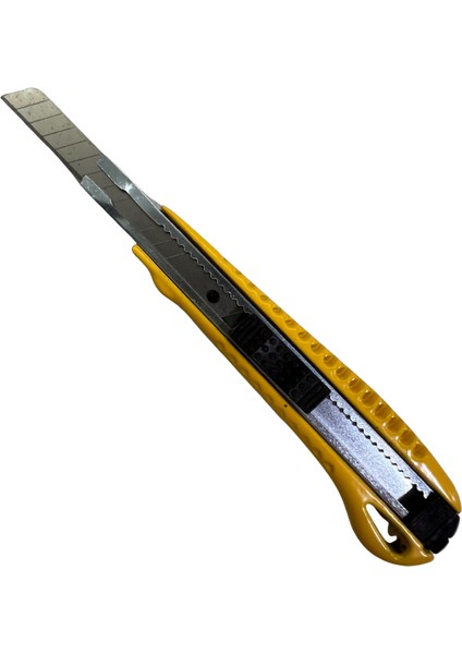 Profesyonel Maket Bıçağı Metal Gövde Ince Sarı 9 mm