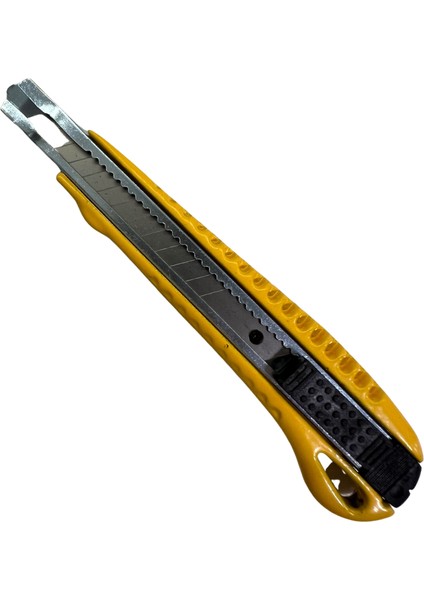 Profesyonel Maket Bıçağı Metal Gövde Ince Sarı 9 mm