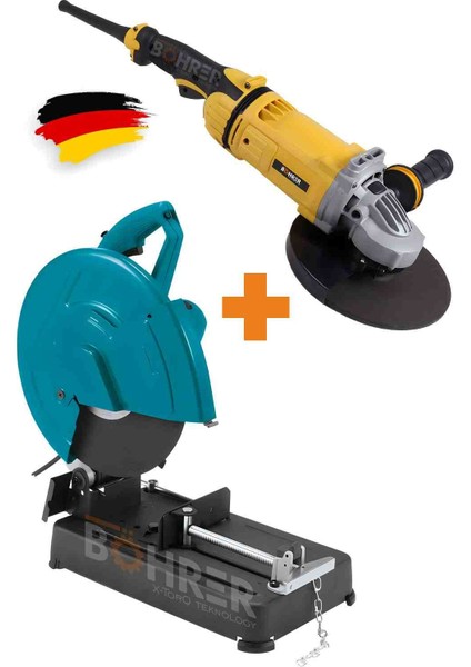 3200 Watt Metal Profil Demir Kesme Makinesi + 3800W Büyük 230 mm Demir Kesme Taşlama Canavar Makinesi