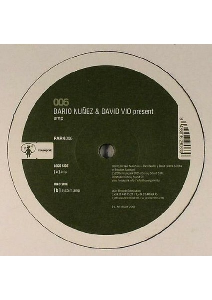 Alithestereo Dario Nuñez & David Vio* – Amp - House Vinly Plak Alithestereo