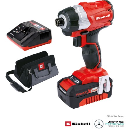 Einhell TE-CI 18 Li BL Kit Akülü Darbeli Vidalama 1x4,0 Ah Hafif ve Taşınabilir Kullanım İçin İdeal