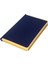 Monaco Süet Sert Kapak Defter 13 x 21 cm Çizgili Mavi 2