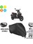 Aprilia Sr 125 Motosiklet Brandası Arka Çanta, Tokalı ve Kilit Uyumlu Siyah 1