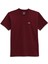 Mn Left Chest Logo Tee Burgundy Erkek T-Shirt 1