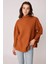 Düşük Kol Yakalı Yanlar Yırtmaçlı Örme Oversize Bluz 1