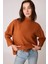 Düşük Kol Yakalı Yanlar Yırtmaçlı Örme Oversize Bluz 5