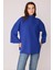 Düşük Kol Yakalı Yanlar Yırtmaçlı Örme Oversize Bluz 1