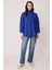 Düşük Kol Yakalı Yanlar Yırtmaçlı Örme Oversize Bluz 3