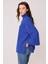 Düşük Kol Yakalı Yanlar Yırtmaçlı Örme Oversize Bluz 5