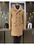 Italyan Stil Slim Fit Hakim Yaka Kaşe Kaban Camel T9943 1