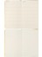 Monaco Vegan Deri Sert Kapak Defter 13 x 21 cm Çizgili Pudra 5