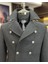 Italyan Stil Slim Fit Kruvaze Kaşe Kaban Antrasit T10016 2
