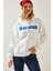 Beyaz Şardonlu Kapüşonlü Sweatshirt 4KXK8-47650-01 5