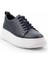 Lacivert Napa Leather Erkek Sneaker E01811303343 4