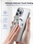 Apple iPhone 15 Pro Kılıf Magsafe Wireless Şarj Destekli Parlak Titanium Renkli Kenarlı Arkası Şeffaf Case 2