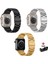 Apple Watch Gs Dt Pro T500 T800 Ultra 3 4 5 6 7 8 SE38 40 41 42 44 45 49 mm Uyumlu 3 Lu Çelik Kordon Kayış 1
