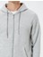 Fermuarlı Kapşonlu Sweatshirt Şardonlu Cep Detaylı 4