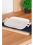 Bianco Perla Porselen Kulplu Servis Tabağı Dikdörtgen Beyaz 27,5 cm - SCT-05383 1
