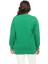 Kadın Büyük Beden Basic Yeşil Sweatshirt 5
