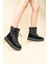 Guja Süet Garnili Şişme Bot Siyah 1