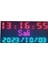 Sanec Renkli Dijital LED Saat ve Tarih (Kasa Ölçüsü: 16X32 Cm) 1
