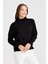 Kadın Nervürlü Bluz 22157 Siyah 2