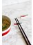 Ono 2li Set Chopstick Yatağı El Yapımı Porselen Altın Işlemeli Çin Uzakdoğu Tasarım Yemek Desteği 1
