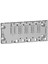 BMEXBP0400 - Raf X80 - 4 Yuva - Ethernet Arka Paneli 1