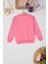 Pembe Tavşan Nakışlı Yazılı Kız Çocuk Sweatshirt 16943 4