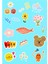 Cute Aesthetic Sticker Seti - Ajanda - Laptop - Telefon Sticker Seti 17 Adet 1
