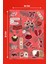 Red Aesthetic Sticker Seti - Ajanda - Laptop - Telefon Sticker Seti 17 Adet 2