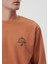 Erkek Baskılı Kahverengi Sweatshirt 0S10009-81216 5